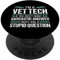 Vet Tech Gift for Women Veterinary Technician Sarcastic PopSockets PopGrip: Swappable Grip for Phones & Tablets Vet Tech Gift for Women Veterinary Technician Sarcastic PopSockets PopGrip: Swappable Grip for Phones & Tablets